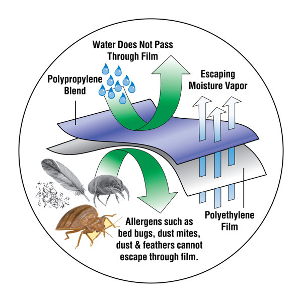 Fresh Ideas AllInOne Bed Bug Blocker NonWoven Box Spring Encasement